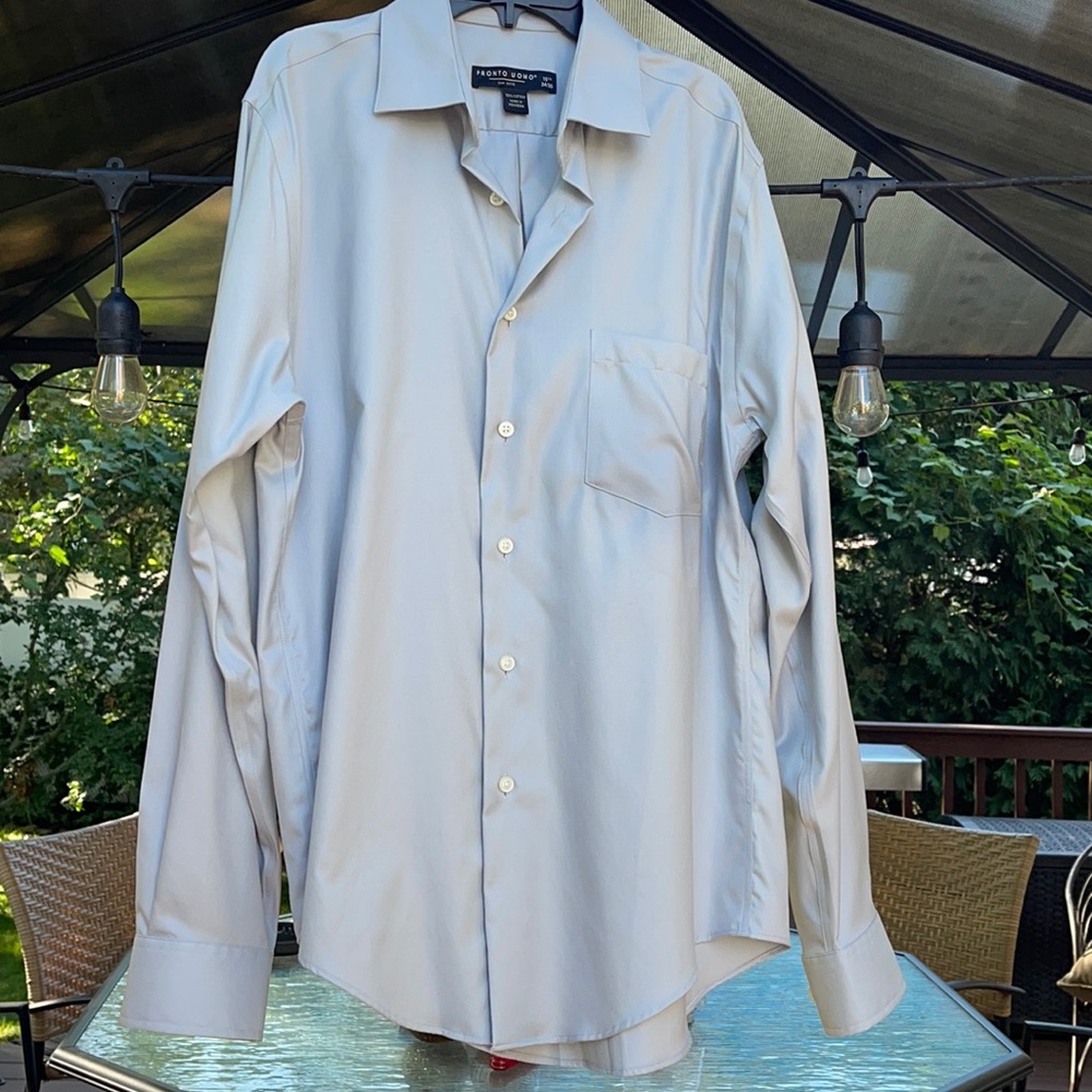 🛍5 for $20 🛍️ Gray dress shirt by pronto U0MO
